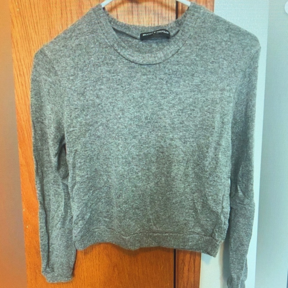 Gray Crew Neck Sweater
